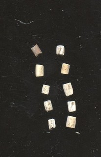 Indian Artifacts 10 Nice Drilled Shell Beads Glovers Cave Site