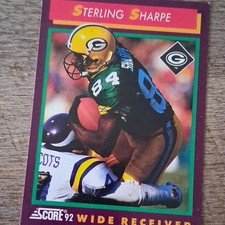 Score 1992 Sterling Sharpe #114 Green Bay Packers Football Card