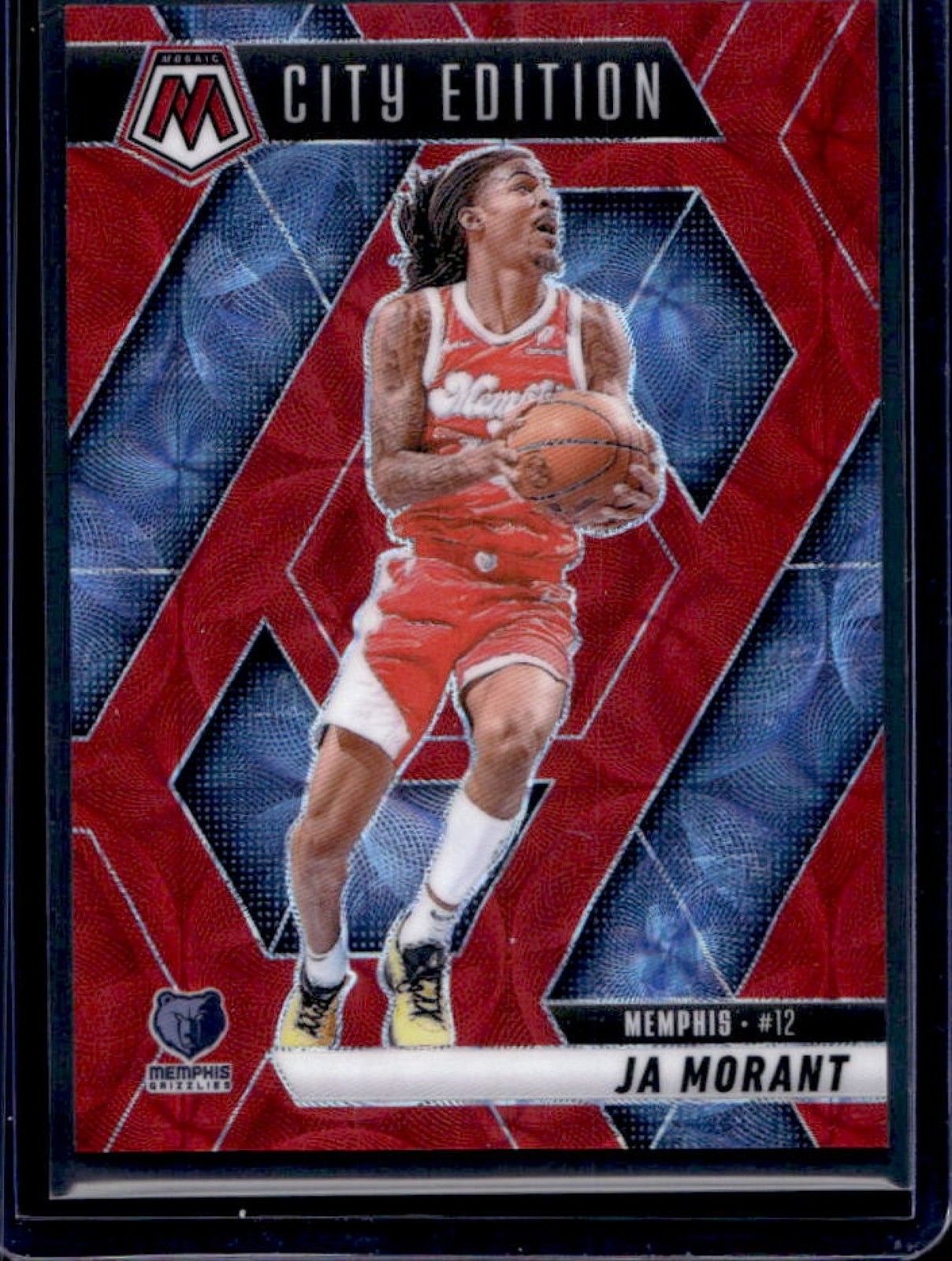2024-25 Mosaic Ja Morant International Red City Edition #/75 Grizzlies