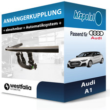 WESTFALIA Anhängekupplung abnehmbar passend für Audi A1 05.2010-09.2018 neu