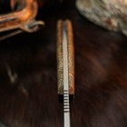 8.7" Hunting EDC Damascus Knife Handmade Full Tang Resin Handle Leather Sheath — photo 8