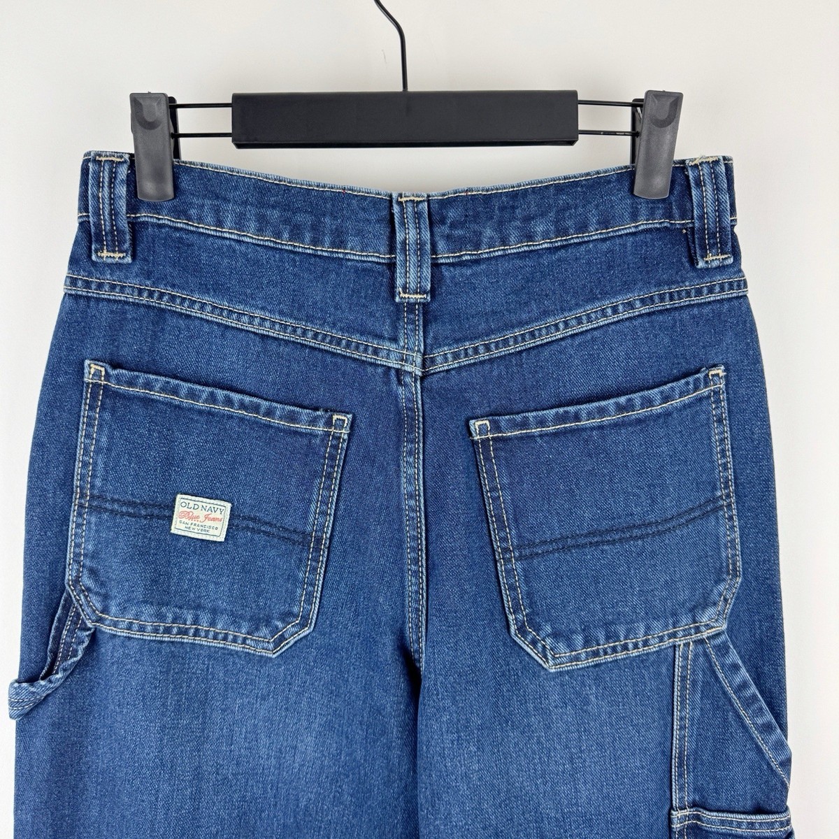Old Navy 90s Baggy Carpenter Jeans Boys 16 Painters Pants Reissue