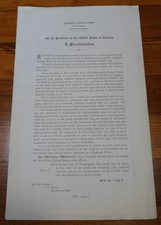 William H Taft / Cochetopa National Forest Map Proclamation Colorado 1st ed 1910