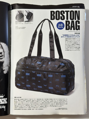 STUSSY JAPAN 2010 SPRING COLLECTION MAGAZINE WITH BOSTON BAG w