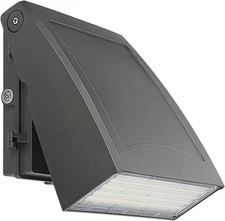 100W LED Wall Pack Light with Dusk-To-Dawn Photocell, 0-90° Adjustable Full Cuto