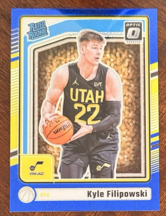 KYLE FILIPOWSKI - 2024-25 Optic - Blue Velocity Parallel - Rated Rookie - #300