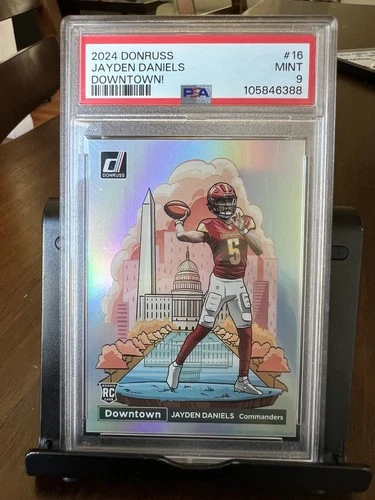 2024 Donruss Jayden Daniels Downtown! PSA 9