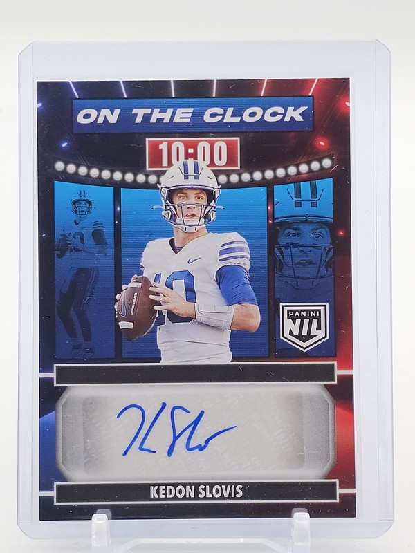 KEDON SLOVIS 2024 PANINI NIL ON THE CLOCK AUTOGRAPH NO. OTC-KSS AUTO Q4961
