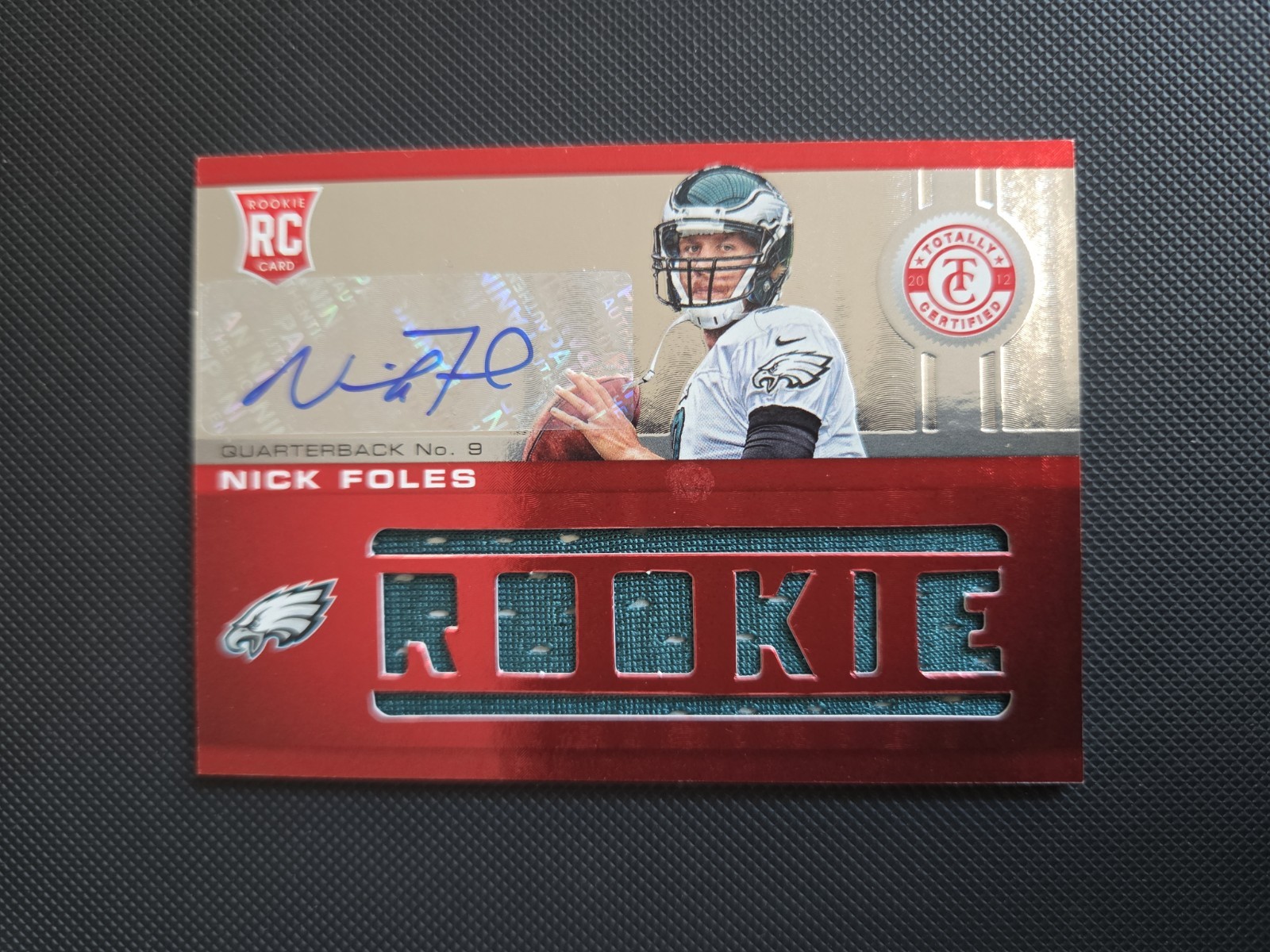 Nick Foles Panini Totally Certified #224 Autograph Red