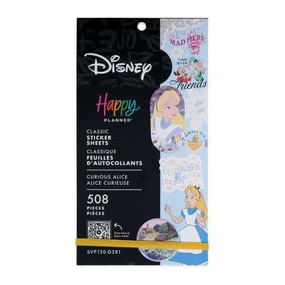 NEU! Happy Planner Disney Alice im Wunderland Kurioses Vorteilspack Stickerbuch