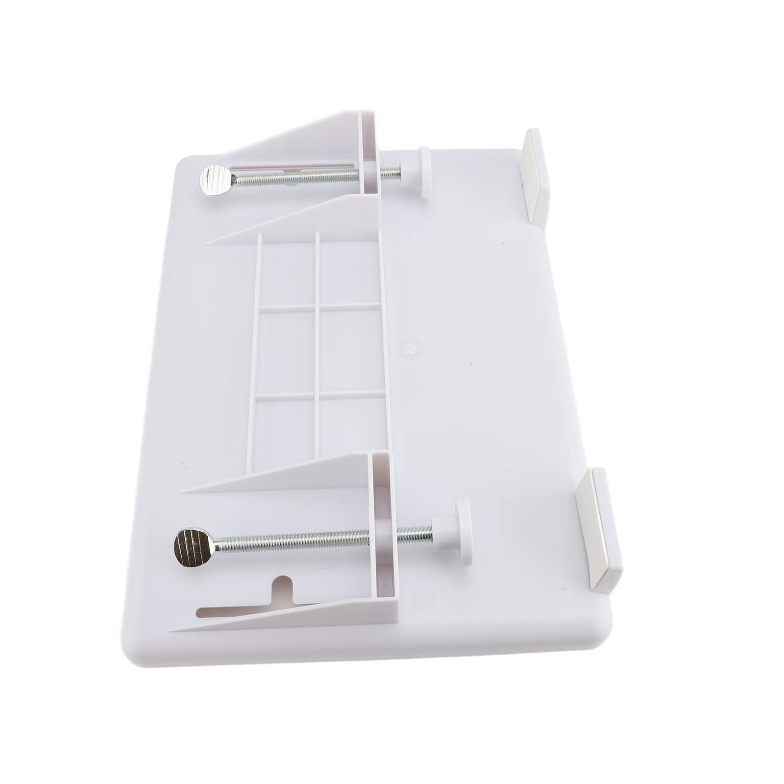 Bedside Shelf White ABS Strong Clamp Space Saving Modern Bed Side Storage EC
