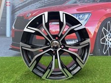 4X 17 " 5X114.3 RacingLine Style Noir Poli Roues : Pour Renault Arkana