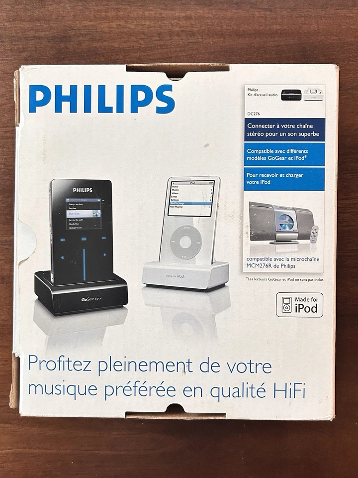 Base de base de audio Philips DC276/37 para iPod y Go Gear NUEVA CAJA ABIERTA Foto 2 de 4