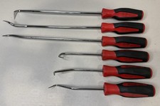 Snap-on Sgrht6br 6pc Radiator Hose Pick Removal Tool Set Red Black Soft Grip