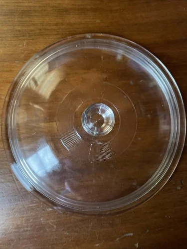 VTG PYREX Glass Replacement Clear Round 9 1/2” Lid Top Good Used Condition