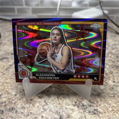 Topps Chrome 2025 Mcdonald s Alexandra Eschmeyer Rookie Purple Raywave /99