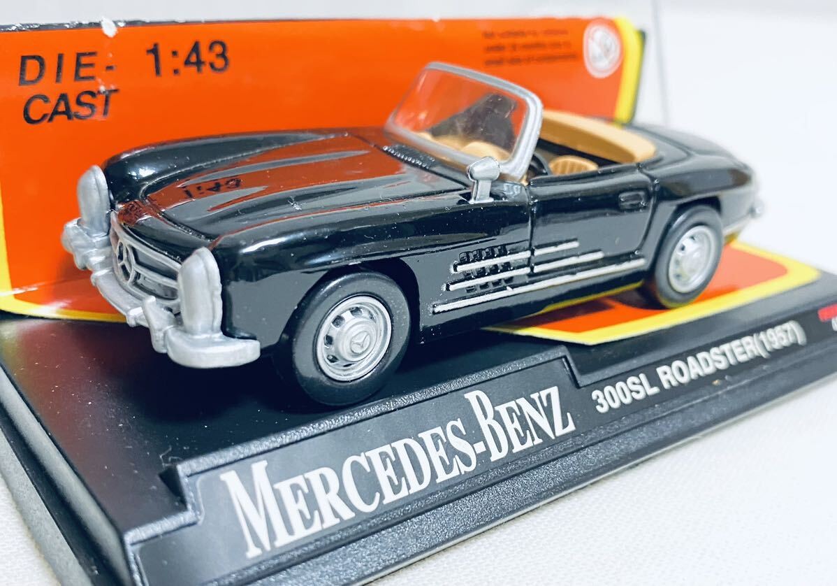 Mercedes-Benz ミニカー　1/43 SL 1/43 Mercedes Benz 300Sl Roadster 1957 Black Minicar Almost