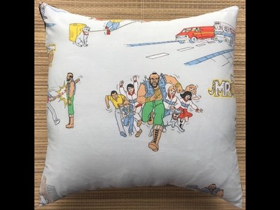 A-Team Vintage Stoff Kissen Mr T 80er TV Cartoon 