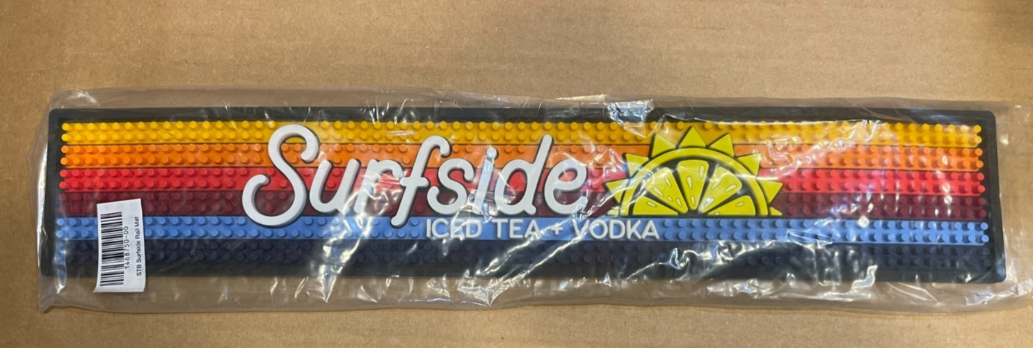 SURFSIDE Iced tea And Vodka RAIL MAT For Home Or Bar NEW