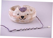 Wooden Yarn Bowl Knitting Bowl Large Crochet Yarn Holder YB03 Handmade Design 7