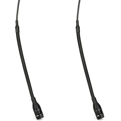 Shure MX202BP/S Microflex Overhead Supercardioid Microphone Pair - Black
