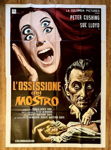 CORRUPTION 1969 Italian 4-Fogli Horror Movie Poster Peter Cushing 55x78 - Bild 1 von 3