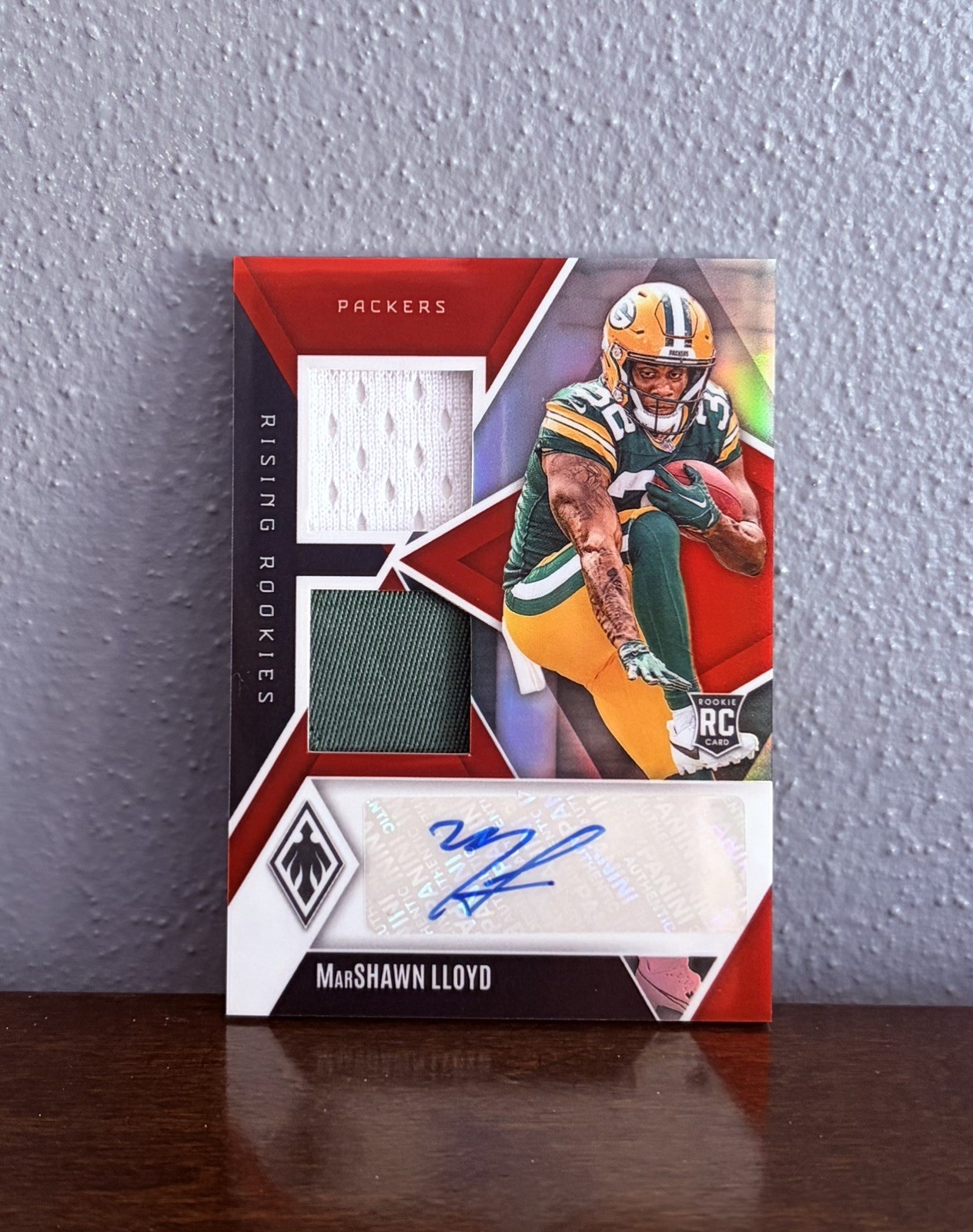 MarShawn Lloyd Panini Phoenix Rising Rookies Dual Patch Autographs #RRDPMLD Red