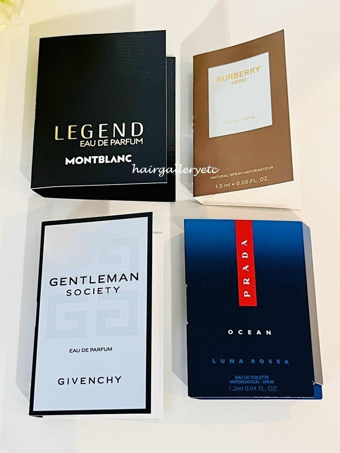 4 Men's High End Perfume Givenchy Burberry Hero Prada Ocean