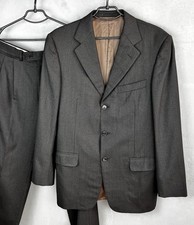 Ermenegildo Zegna Men's Wool Suit Vintage Size 48R Made In Italy A-24