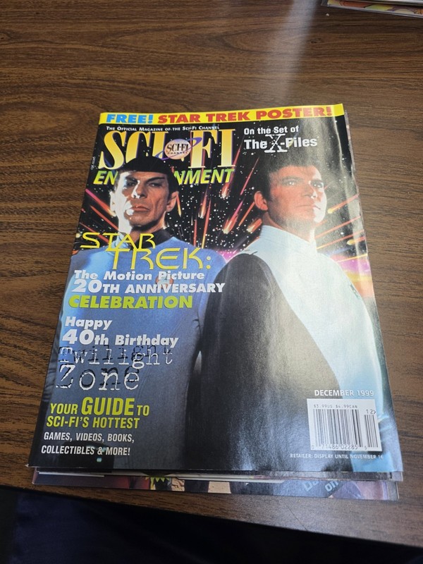 Sci-Fi Entertainment Magazine December 1999 Vol 6 No 4 Motion Picture 20th Anniv