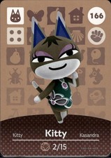 166 Kitty Amiibo Card 166 Series 2 Animal Crossing Nintendo Switch NA Region