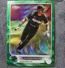 2022 Topps Chrome - Tim Anderson #197 Green Wave Refractor /99 (6cards)