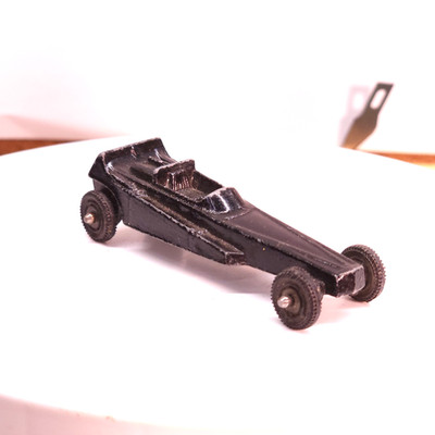 Vintage Tootsietoy Black Wedge Dragster Made USA TOOTSIE TOY WEDGE 101 Good Cond