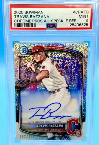 2025 Bowman Chrome Travis Bazzana Chrome Prospect Auto Speckle Refractor /299