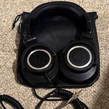 Audio-Technica ATH-M50 Over-Ear Studio Monitor Headphones Black/Silver 3.5mm