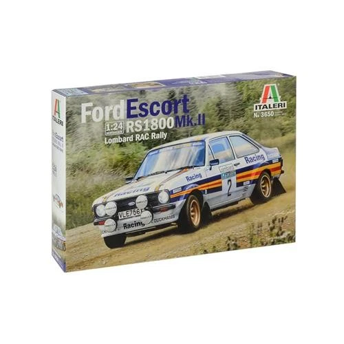 1:24 Italeri Ford Escort Rs1800 Mkii Lombard Rac Rally Kit IT3650 Modellino - Immagine 2 di 2