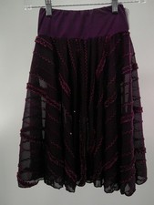 Dance Pre-Owned Costume Skirt No Tag Small Adult Eggplant Purple Lyrical Jazz