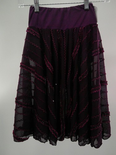 Dance Pre-Owned Costume Skirt No Tag   Small Adult Eggplant Purple  Lyrical Jazz