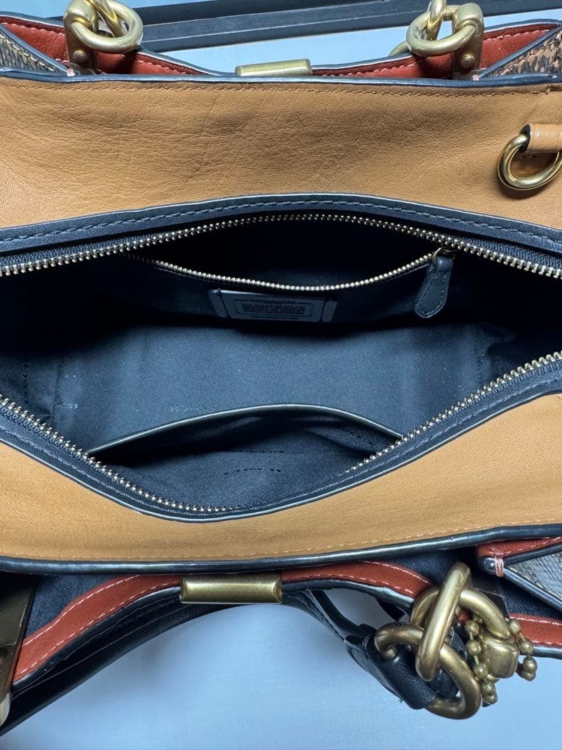 COACH Dreamer Python Snake Pattern Handbag Color … - image 10