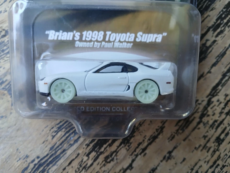 CUSTOM Fast & Furious Brian's White 1998 Toyota Supra MK4 LTD. #13/20 GLOW ITD - Image 3 of 4