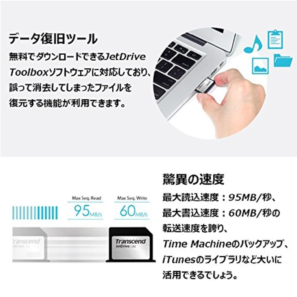 Transcend 128GB JetDrive Lite 130 Storage Expansion Card for 13-Inch MacBook Air - Image 3 of 4