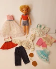 VINTAGE IDEAL TAMMY'S SISTER PEPPER BLONDE with TAGGED CLOTHING LOT - VG TO EXC