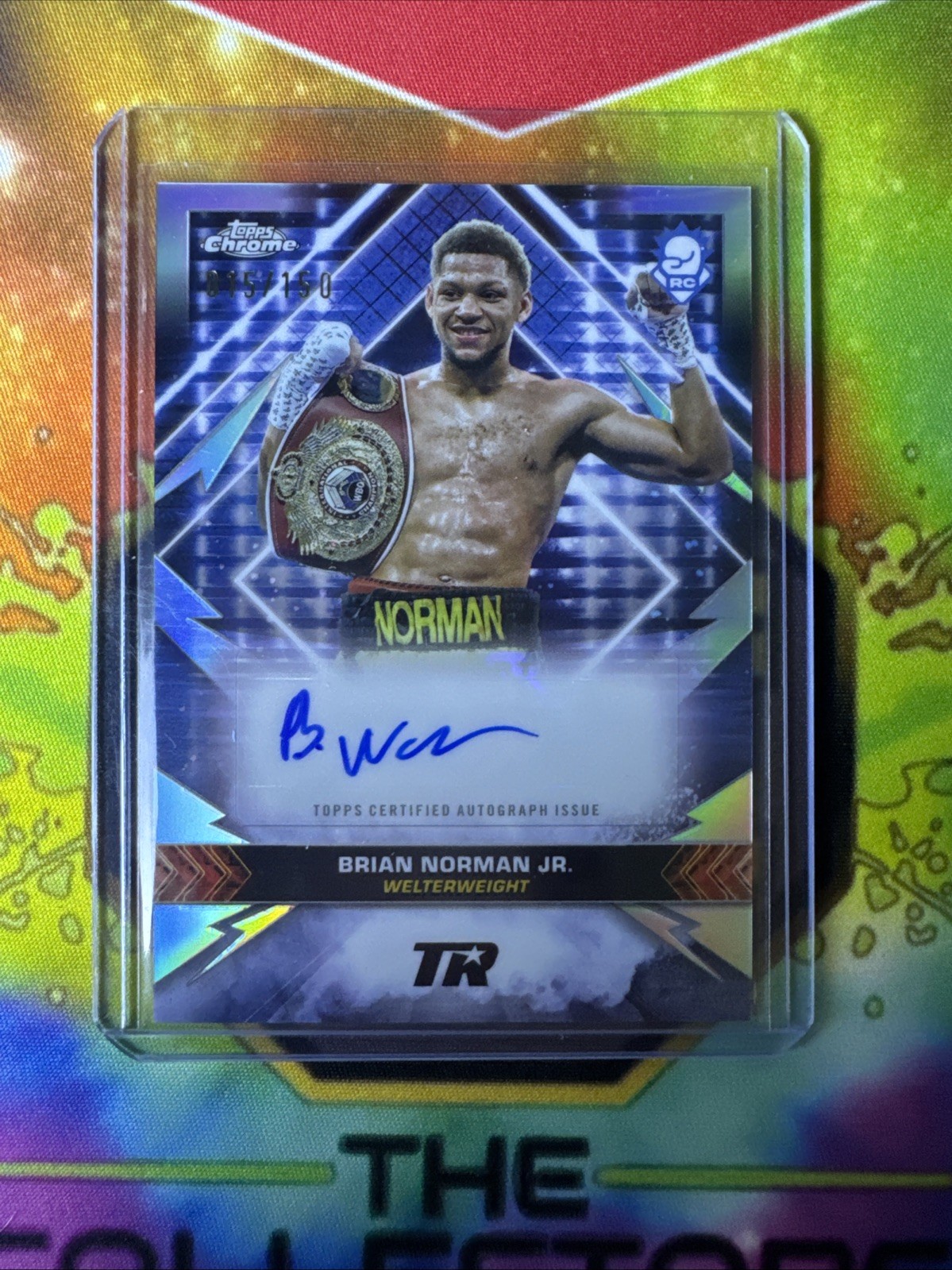 2024 Topps Chrome Boxing Brian Norman Jr. Championship Auto /150