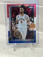 2025-26 Topps Chrome Basketball Stephon Castle Red White Blue Exclusive