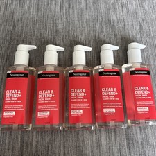 Neutrogena Clear and Defend+ Facial Wash 200ml X5 BRAND NEW
