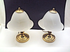 Messing Tischlampe 2. Honsel Nachttischlampen Vintage Tischleuchte Retro Lampe