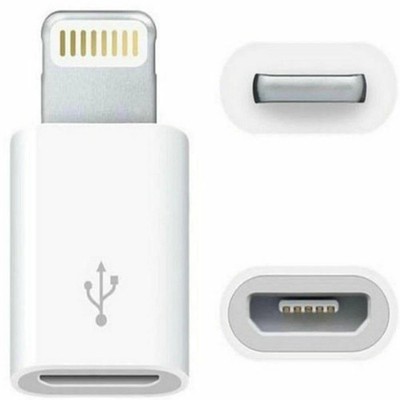 4 Pack Micro USB To 8Pin iPhone Cable Adapter Android To iPhone iPads Converter