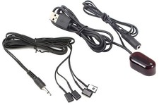 1x4 IR Splitter Repeater Kit for Out-Of-Sight AV System Setup 10FT Cord Combined