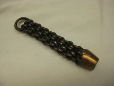 Large Vintage Arts & Crafts Mid Century Chain Lamp Finial 5 1/4" x 1" - #4