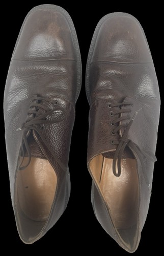 Ferragamo Studio Men Brown Leather Shoes Made In Italy